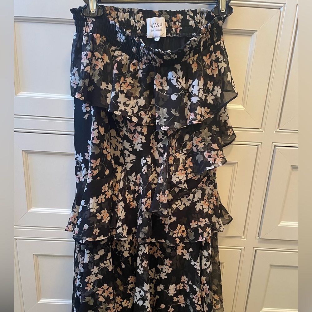 Misa long skirt with a slit.  Size S.